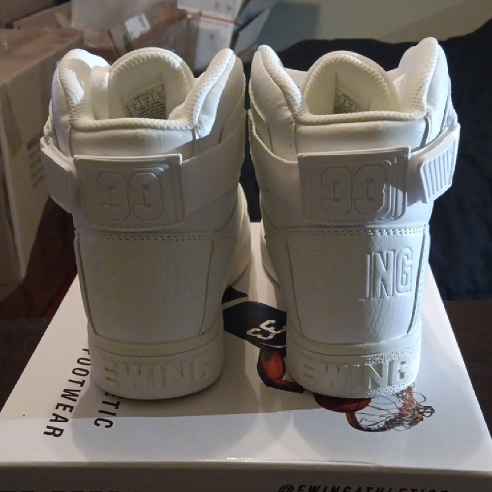 Patrick Ewing 33 Orion Strap "White On White" Boys 4Y Girls 5.5 NWBOX - Picture 5 of 9